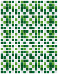 Papel de Parede Adesivo Pastilhas Verdes