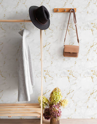 Papel de Parede Adesivo Mármore Gold
