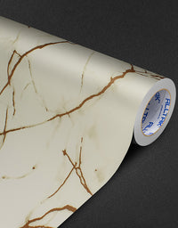Adesivo para Chão Mármore Crema Marfil Fosco