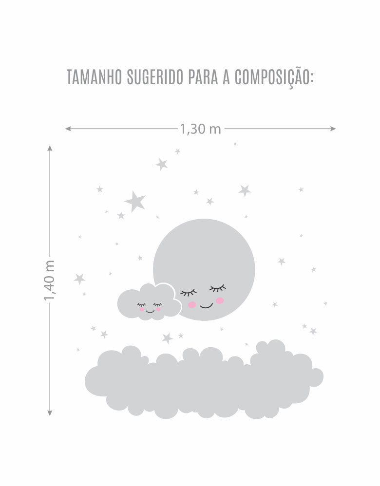 Adesivo Decorativo Lua Infantil – PG Adesivos