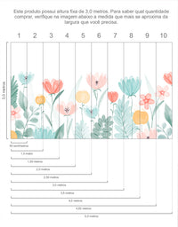 Painel de Parede Adesivo Jardim